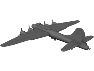 Boeing B-17 Flying Fortress 3D Model