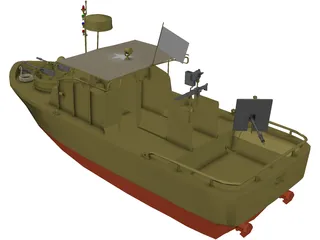 Patrol Boat 3D Model