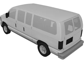 Ford E150 (2009) 3D Model