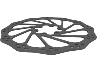 Mountain Bike Brake Rotor 3D Model