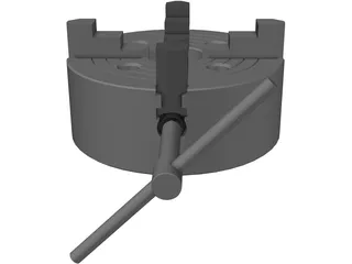 Chuck Precision 4-Jaw 3D Model