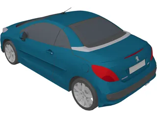 Peugeot 207 CC 3D Model