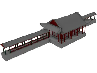 Chinese Building 3D Model
