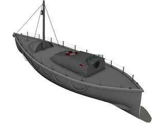 41ft Watson Class Lifeboat  3D Model