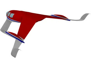 Experimental VTOL Plane 3D Model