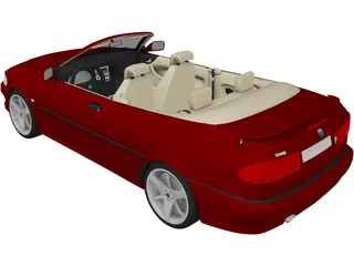 SAAB 9-3 Convertible 3D Model