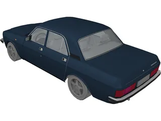 Gaz 3102 Volga 3D Model