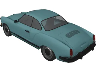 Volkswagen Karmann Ghia (1970) 3D Model