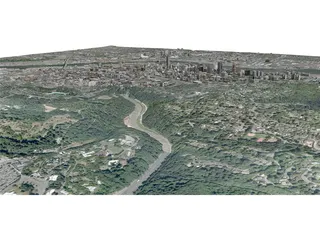 Portland City, Oregon 3D Model