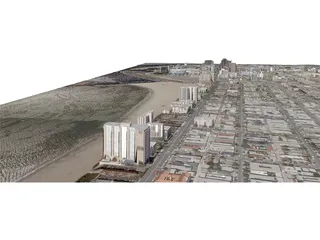 Long Beach City 3D Model
