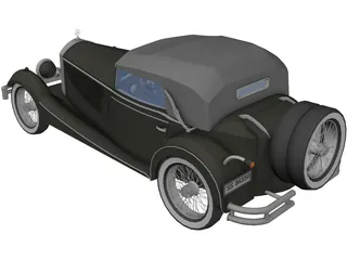 Mercedes-Benz SSK (1928) 3D Model