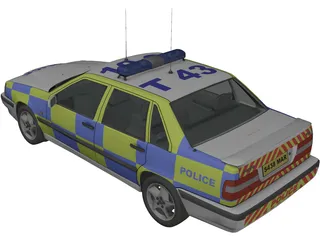 Volvo 850 Police 3D Model