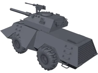 Japan Seibu Police Armored Car 3D Model