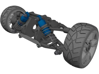 RC Car Suspension Rear 3D Model