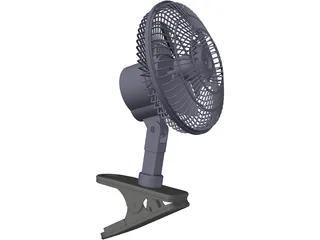 Clip On Fan 3D Model
