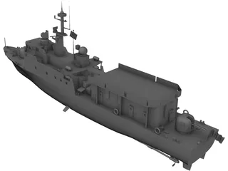 Manama Missile Boat 3D Model