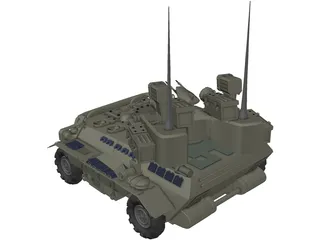 Armored Tank 3D Model