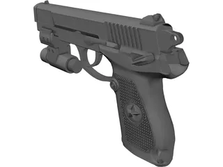 Pistol 92 Type 3D Model