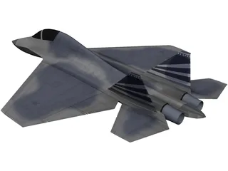 X-38 Gen 5 Fighter Concept 3D Model