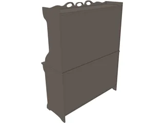 Cabinet Old 3D Model