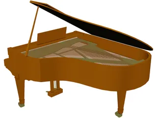 Grand Piano 3D Model