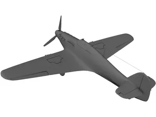 Hawker Hurrikane Mk1 3D Model