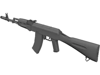 Kalasnikov AK-74 3D Model