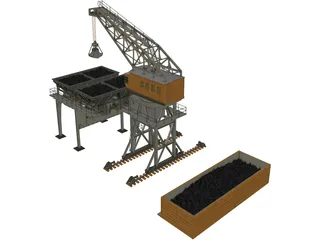 Large Coaling Station 3D Model