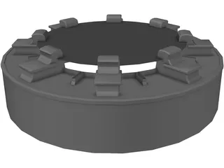 Base Colomn 3D Model