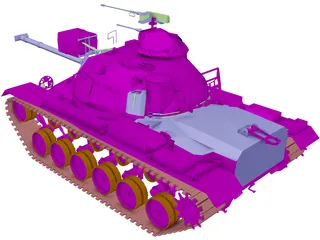 M48 A3 Patton 3D Model