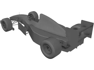 F1 McLaren MP4/8 3D Model