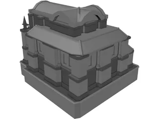 Temple 3D Model