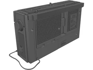 Radio Cassette Sanyo M270F 3D Model