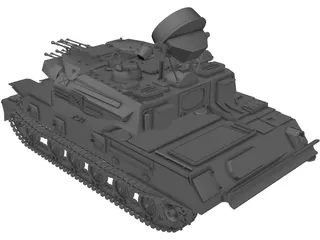 ZSU-23-4M Shilka 3D Model