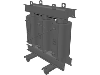 Power Electric Transformer 3D Model