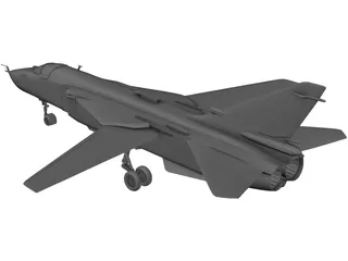 Sukhoi Su-24 Fencer C 3D Model