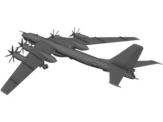 Tupolev Tu-95 Bear 3D Model