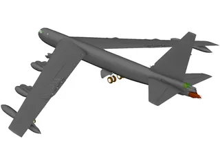 Boeing B-52 Stratofortress 3D Model
