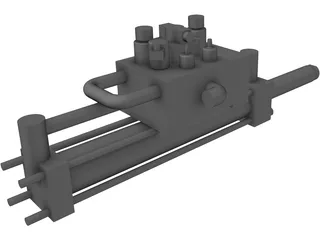 Hidraulic Actuator 3D Model