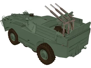 BRDM-1 and AT1 Snapper 3D Model