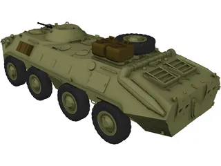 BTR-70 3D Model