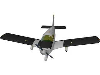 Piper PA-28 Cherokee 3D Model