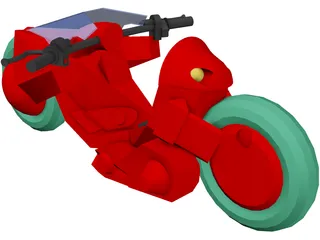 Akira Bike 3D Model