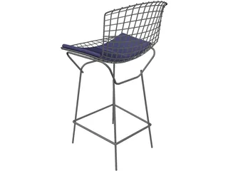 Bertoia Stool 3D Model