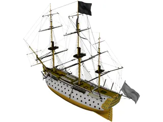 HMS Victory 3D Model