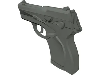 Berretta 9mm Pistol 3D Model