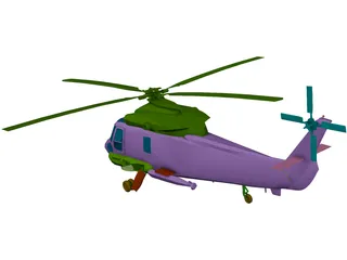 Kaman SH-2F Seasprite 3D Model