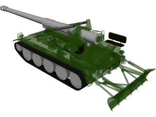 M110 A2 (203mm) 3D Model