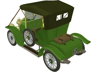 Opel Coupe (1909) 3D Model