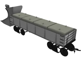 Snow Plow 500 Line 3D Model